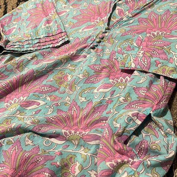 TARa C TARa Turquoise Pink Floral Co-ord Set Size S - Picture 9 of 14